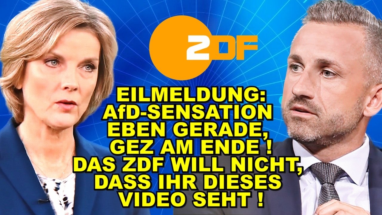 EIL: AfD-Sensation EBEN! GEZ AM ENDE!