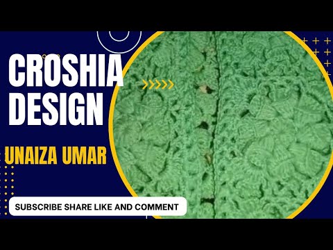 beautiful New Croshia flowers Sweater design by Unaiza