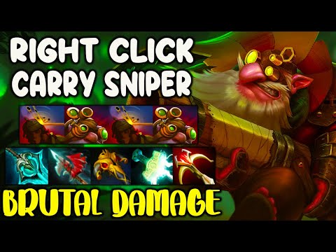 RIGHT CLICK CARRY SNIPER - BRUTAL DAMAGE - FULL FIGHT - DOTA 2 GAMEPLAY