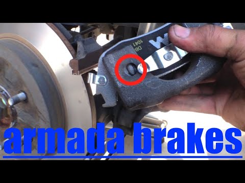 Rear Brake Pads Replacement Clean Adjust Shoes '04-'13 Nissan Armada QX56 √ Fix it Angel