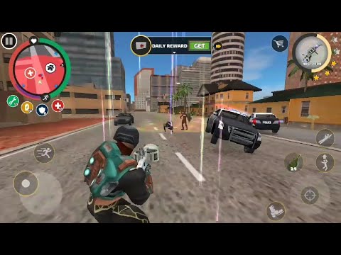 Rope hero have a dancing gun for police force. #ropehero