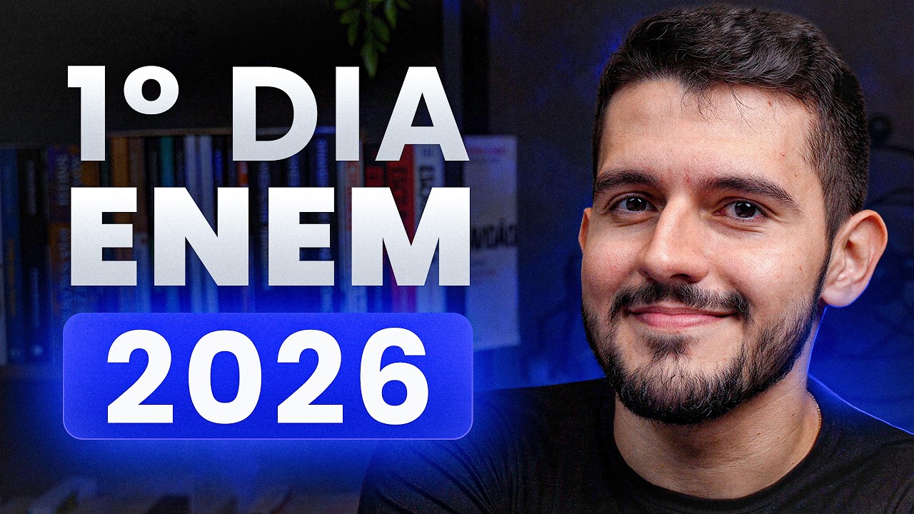 ORIENTAÇÕES para 1° DIA do ENEM 2026 (veja antes do ENEM)