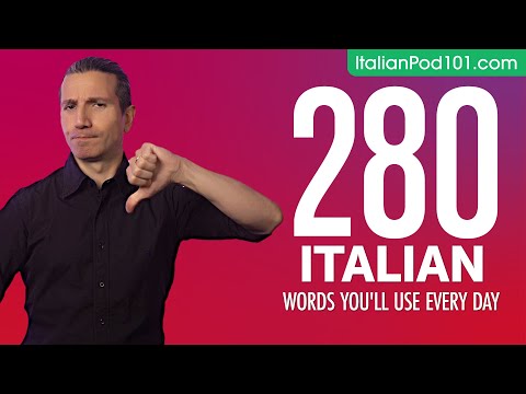 280 Italian Words You'll Use Every Day - Basic Vocabulary #68