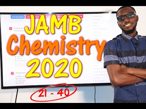 JAMB CBT Chemistry 2020 Past Questions 21 - 40