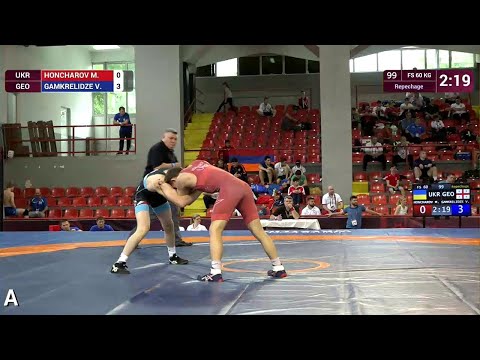 Repechage FS - 60 kg: M. HONCHAROV (UKR) v. V. GAMKRELIDZE (GEO)