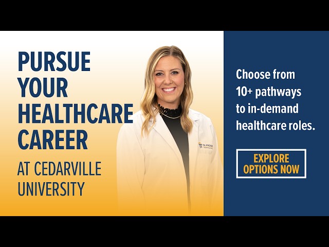 Thumbnail for video titled: Your Healthcare Calling Starts at Cedarville University!