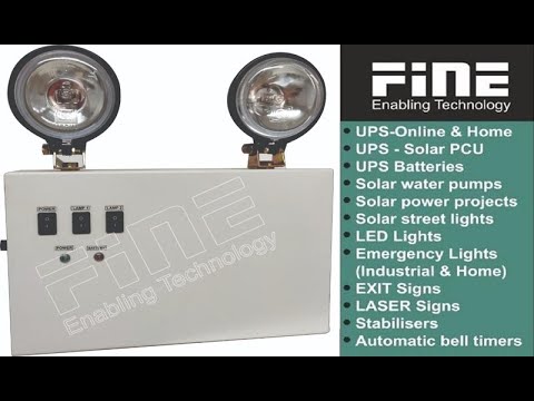 Fine Industrial Emergency Doom Light 110W  Halogen With Battery Backup
