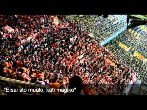 Olympiakos fans in Dortmund