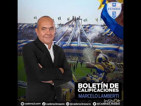 Boletín de Calificaciones Platense 1 - 0 Rosario Central (Marcelo Lamberti en Cadena 3 Rosario)