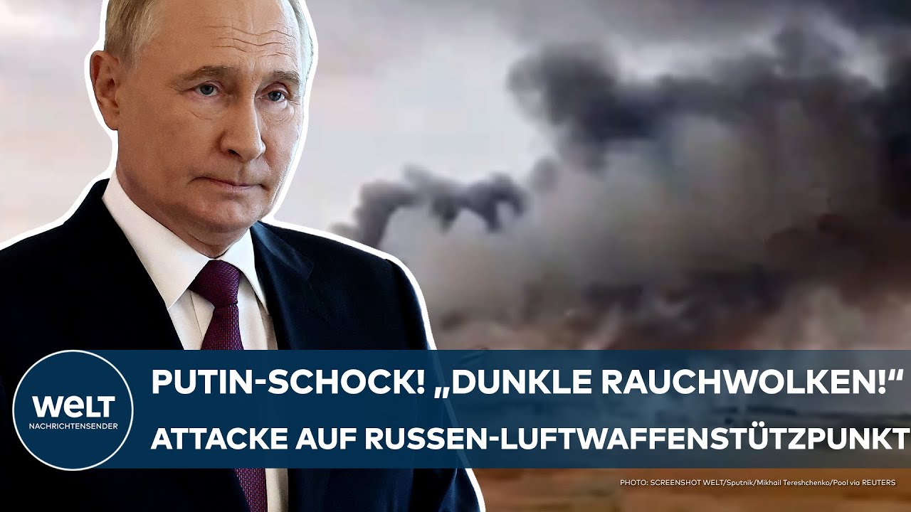 UKRAINE-KRIEG: Putin-Schock! "Dunkle Rauchwolken!" Attacke auf Luftwaffenstützpunkt in Wolgograd!