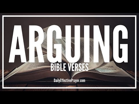 Bible Verses On Arguing | Scriptures On Arguing (Audio Bible) Video