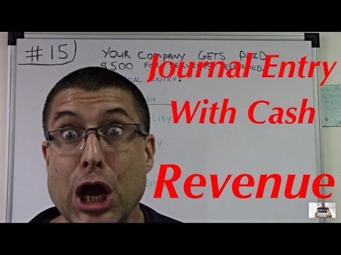 Accounting For Beginners #15 / Journal Entry With Cash / Revenue Video
