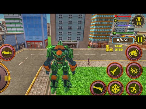 US Police Transform Robot Car - White Tiger Game - Android Gameplay Part 6