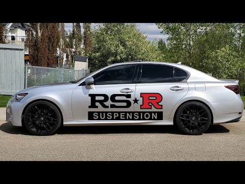 Stock vs RS-R Down vs RS-R Superdown Springs - 4th Gen (2013 - 2020) Lexus GS350 AWD