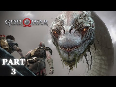 God of War PC Walkthrough Gameplay Part 3 - Kratos meets Jormungandr - The World Serpent