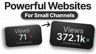 9 USEFUL Websites That Help Small YouTube Channels Grow!