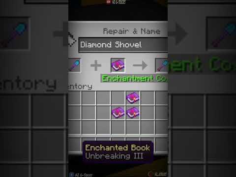 AZ G-Series - How to Make your Minecraft Shovel OverPowered (Enchantments) #shorts #minecraftshorts
