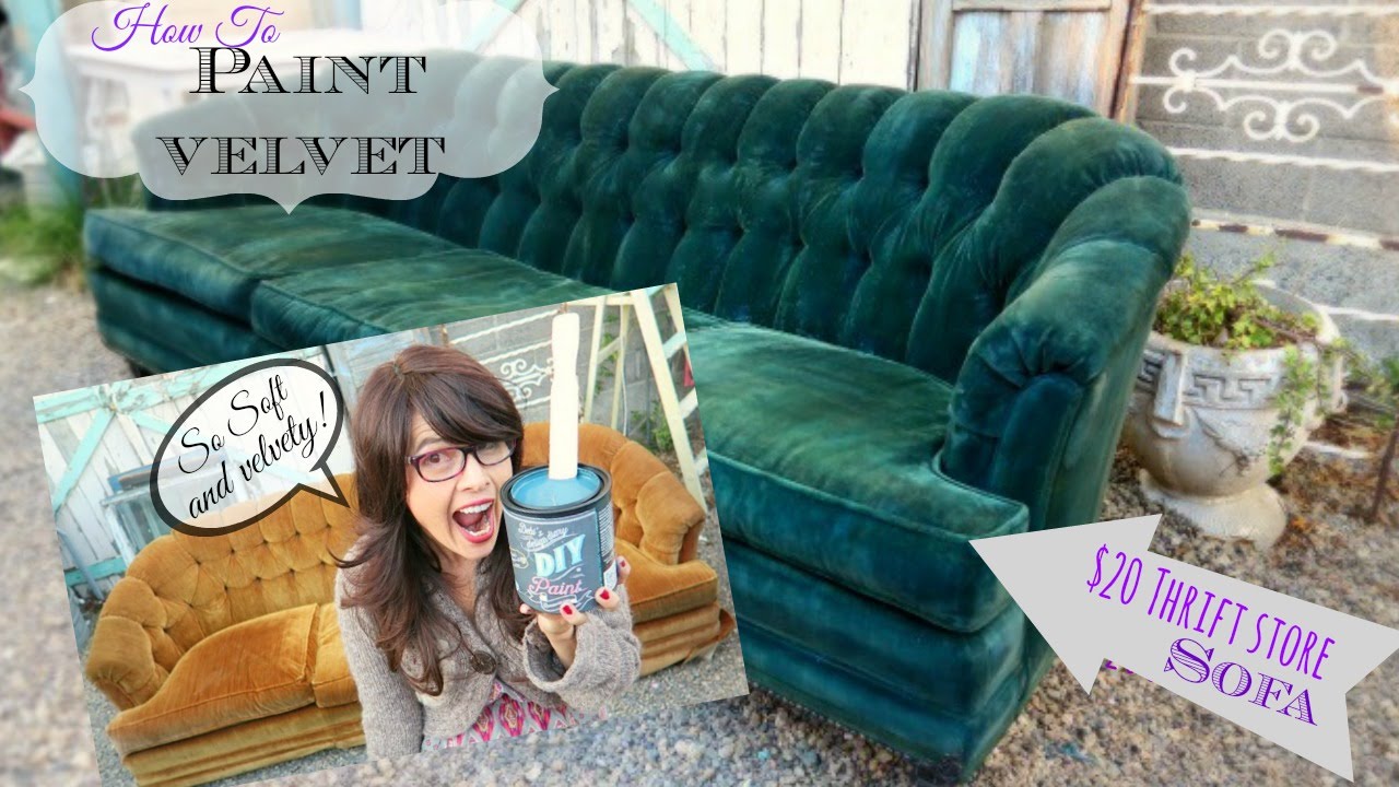 How to Paint Upholstery, keep it soft, and velvety! No cracking or hard texture!