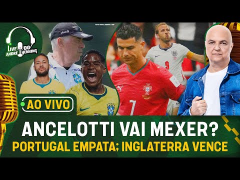 AO VIVO: ANCELOTTI TESTA MUDANÇAS; NEYMAR FORA CONTRA O HAITI; PORTUGAL DE CR7 EMPATA; SHOW DO KANE!