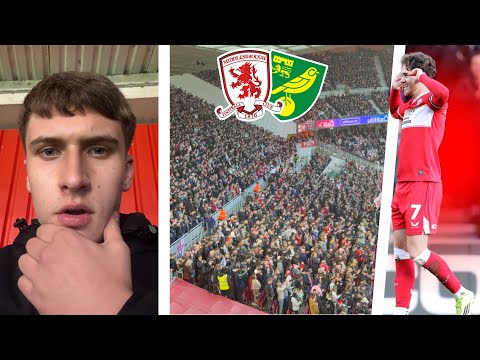 BORO FANS ERUPT and CRAZY LIMBS as MIDDLESBROUGH BEAT NORWICH! | Middlesbrough 1-0 Norwich | Vlog