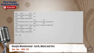 Boogie Wonderland - Earth, Wind and Fire Vocal Backing Track with chords and lyrics