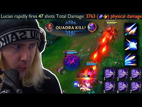 New Lucian rework makes his R scale with crit so I built 6 cloak of agility | lol PBE
