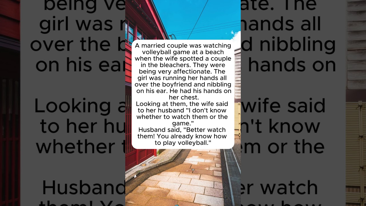 Beach Volleyball #MarriageHumor #DistractedSpectator #AffectionateCouple #HusbandWit #GameDay