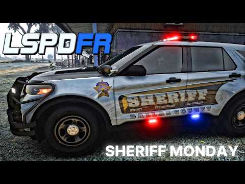 Playing GTA 5 As A POLICE OFFICER Sheriff | DALLAS COUNTY | Ep 32|| GTA 5 Lspdfr Mod