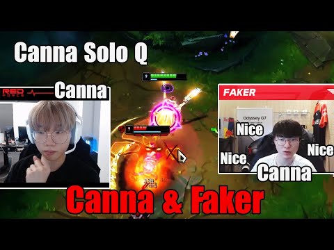 같은 팀의 페이커와 칸나 | Faker & Canna Stream higlights
