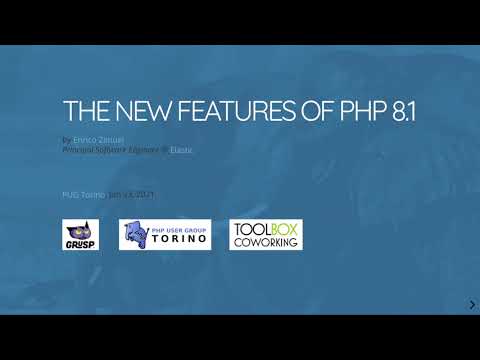 The new features of PHP 8.1