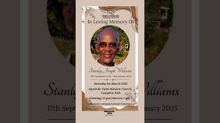 Stanley J. Williams | Funeral Announcement #obituariessvg