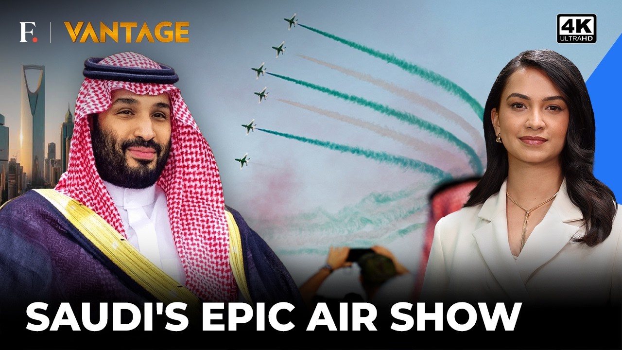 Riyadh Marks 96 Saudi National Day with Falcon Air Show | Vantage on Firstpost | 4K
