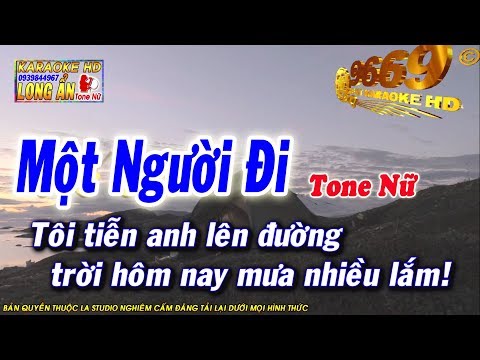 Karaoke Một Người Đi | Tone Nữ | Nhạc sống LA STUDIO | Karaoke 9669