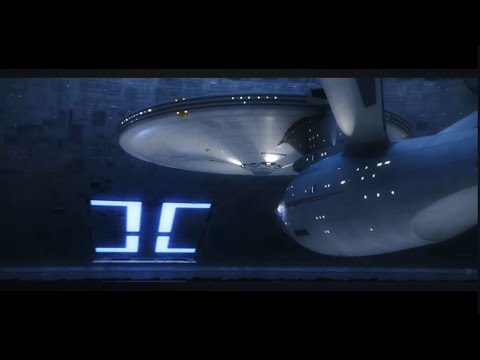 The Enterprise Leaving Space Dock