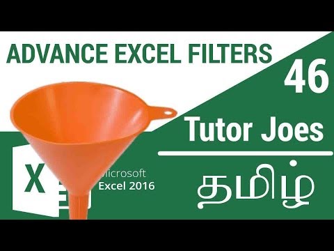 Learn Microsoft Excel 2016 From Basic To Advance in Tamil