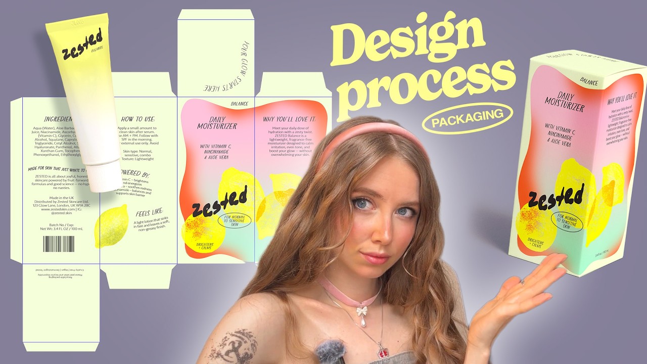 Designing Packaging for a Skincare Brand – Full Process Video