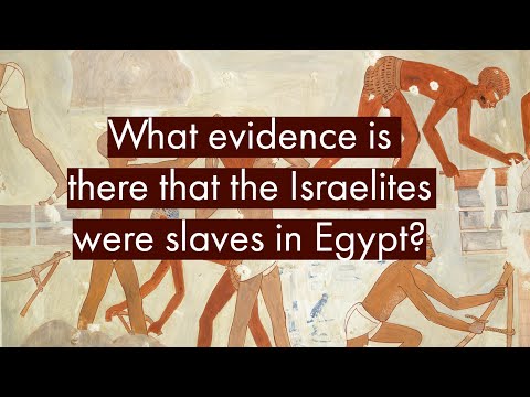 What evidence is there that the Israelites were slaves in Egypt?