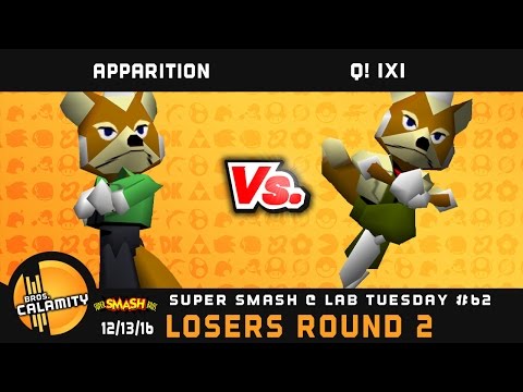 S@LT #62 | Apparition (R.Fox, Kirby, DK) vs Q! iXi (B.Fox, Link, DK) - Losers Qtr Finals - SSB64