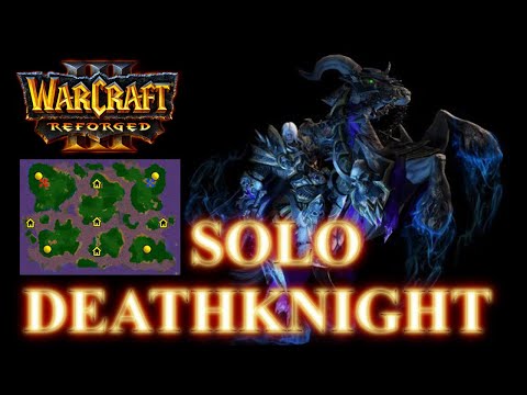 Deathknight Solo⚫Undead vs Nightelf | Full 1on1 Warcraft 3 Reforged Gameplay