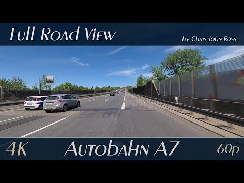 Autobahn (A7), Germany: Kassel-Nord - Hannoversch Münden/Staufenberg-Lutterberg - 4K Ultra HD