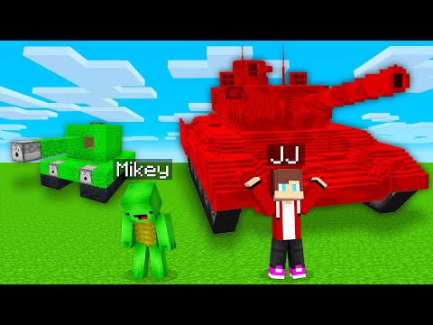 Paper - JJ TANK vs Mikey TANK Survival Battle in Minecraft (Maizen)