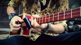 Video thumbnail for Test Drivin' a Justin Johnson Signature 3-String Brickhouse Cigar Box Guitar by Justin Johnson