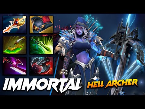 Drow Ranger Immortal Hell Archer - Dota 2 Pro Gameplay [Watch & Learn]