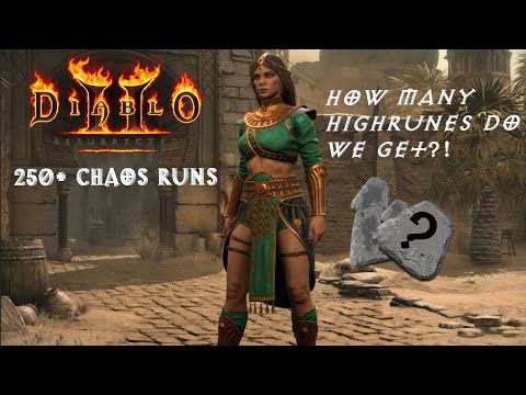 Diablo 2 Resurrected - 250+ Chaos Runs Loot Highlights - Seal Popping only! HOW MANY HIGHRUNES?