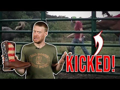 I was KICKED by a Horse! | Durango Boots Review