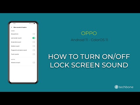How to Turn On/Off Lock screen sound - Oppo [Android 11 - ColorOS 11]