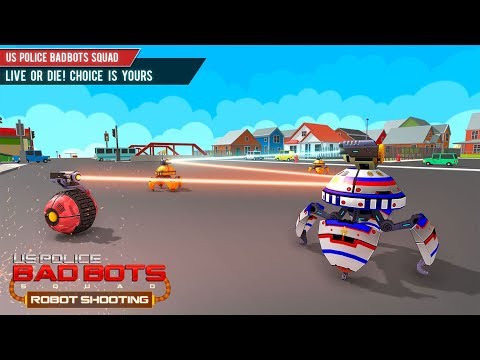 US Police Robot Shooting Games video
