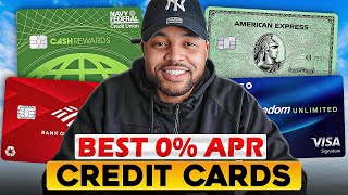 3 BEST 0% APR Credit Cards | For Large Purchases Or Paying O