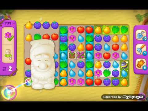 GardenScapes level 734. No boosters. (Version 2023 in description)