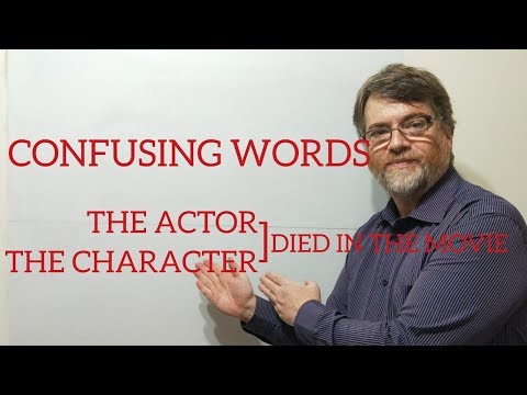 英語の家庭教師ニックPのレッスン（316）Don't Say Actor When You Should Say Character (English Tutor Nick P Lesson (316) Don't Say Actor When You Should Say Character)